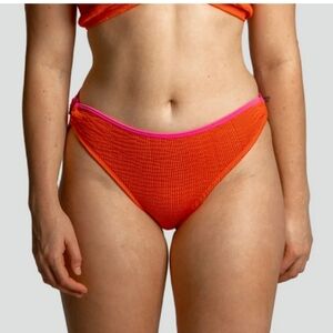Cleonie Koolama Swim Side O Ring Bikini Briefs Size S Barbie Bright Pink